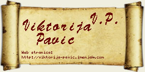 Viktorija Pavić vizit kartica
